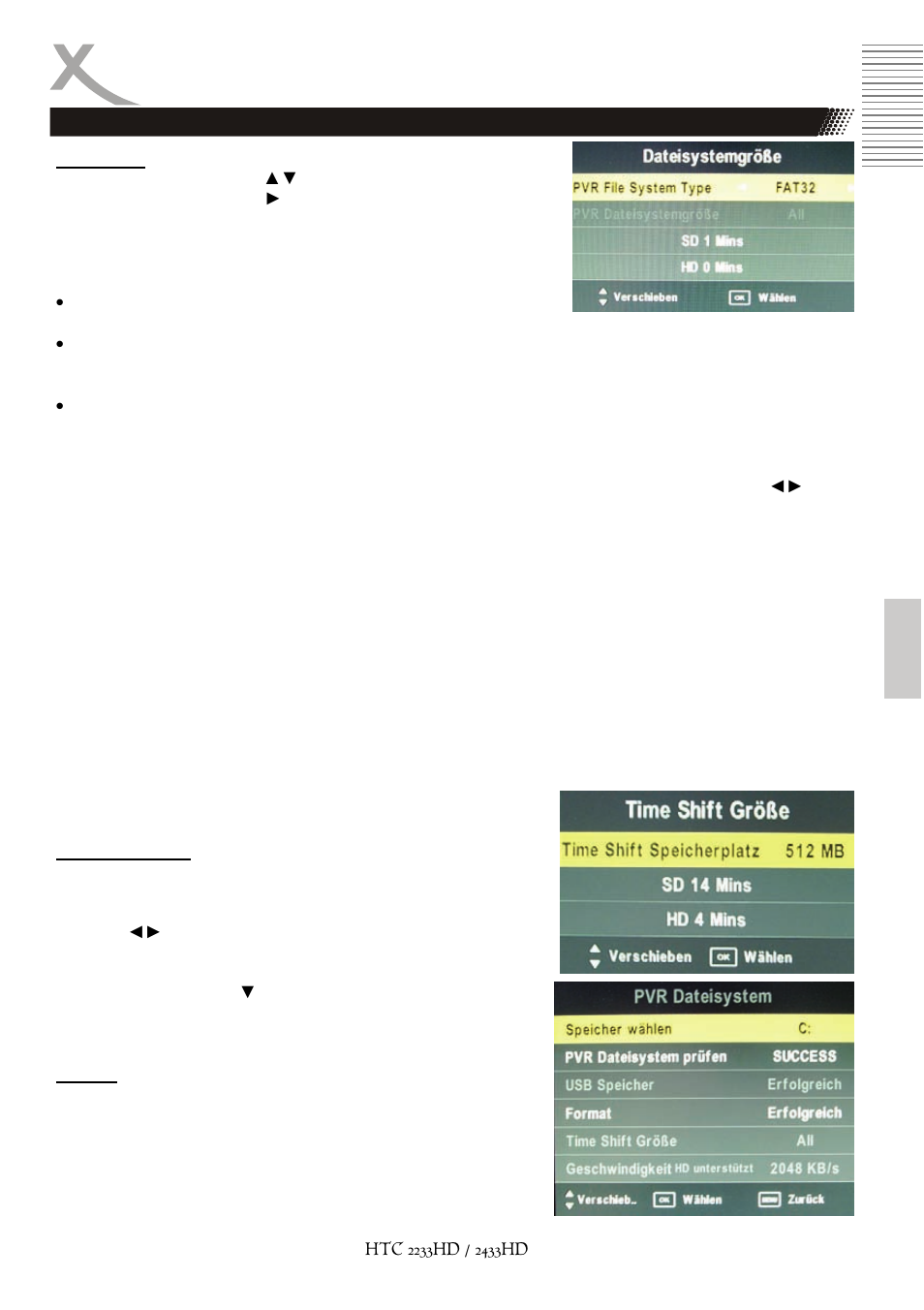 Enregistrement | Xoro HTC 2233HD User Manual | Page 165 / 204