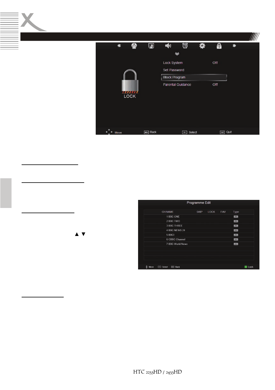 Réglages lcd | Xoro HTC 2233HD User Manual | Page 186 / 204