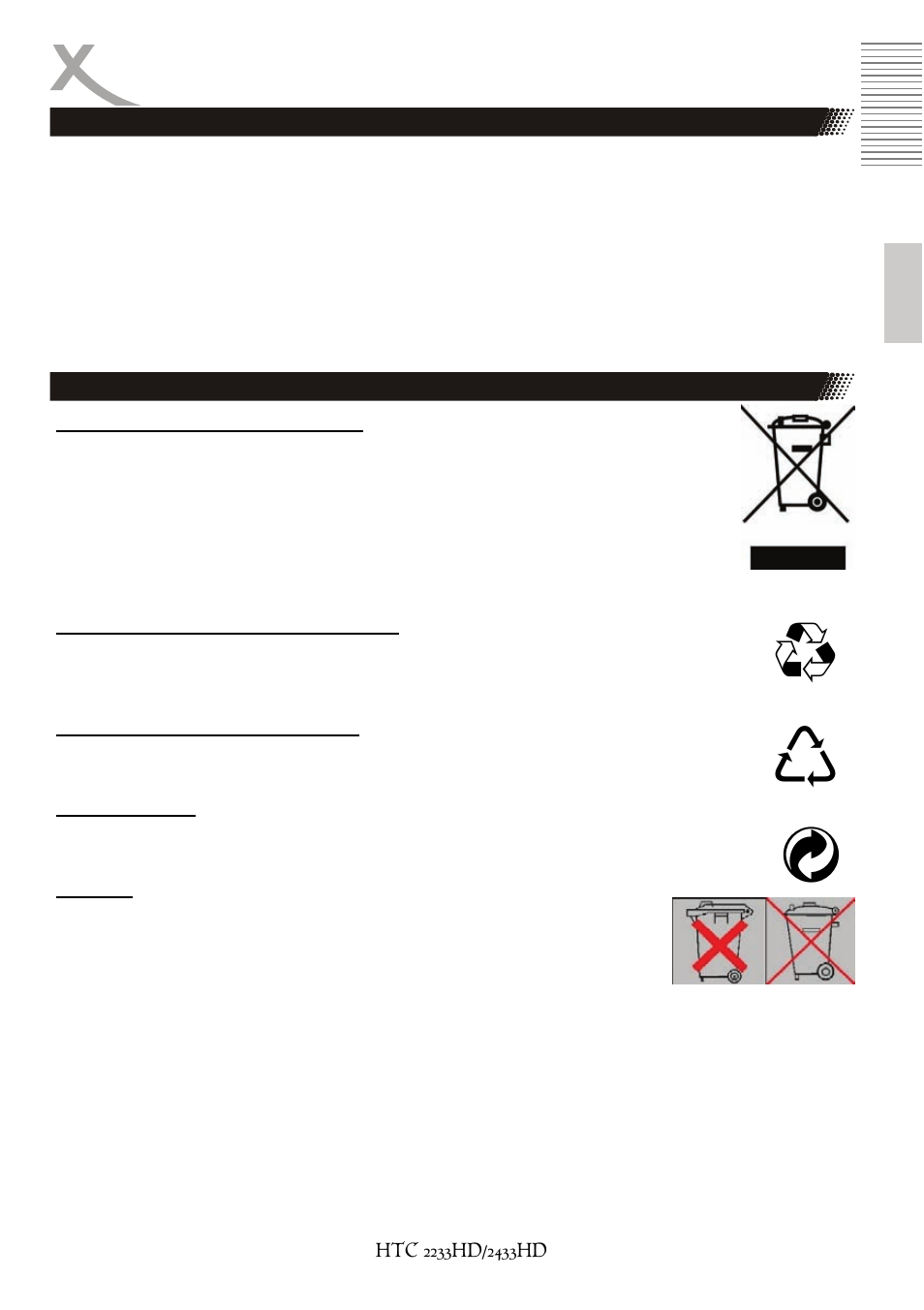 Vx x, Hinweise | Xoro HTC 2233HD User Manual | Page 9 / 204