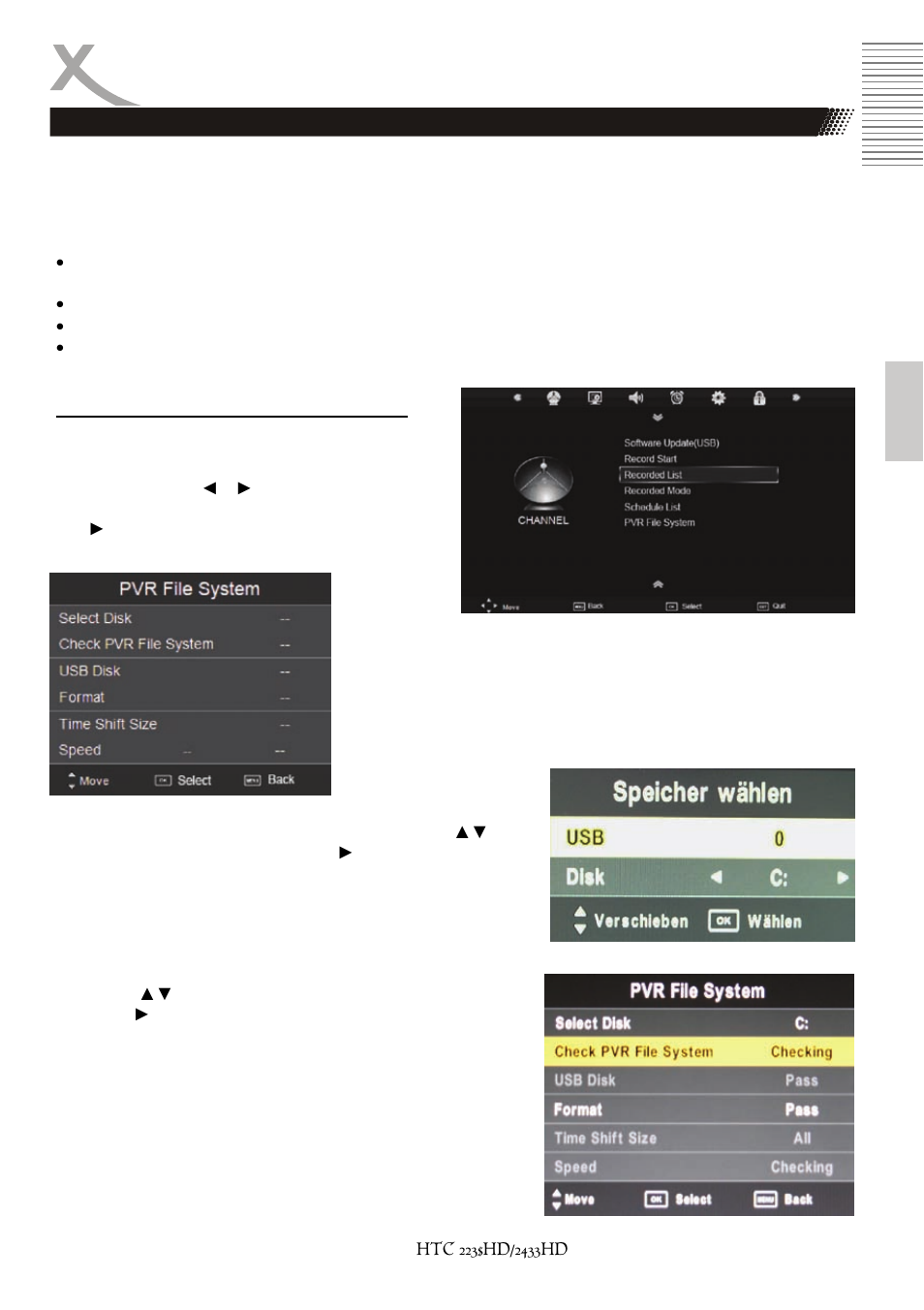 Recorder | Xoro HTC 2233HD User Manual | Page 97 / 204