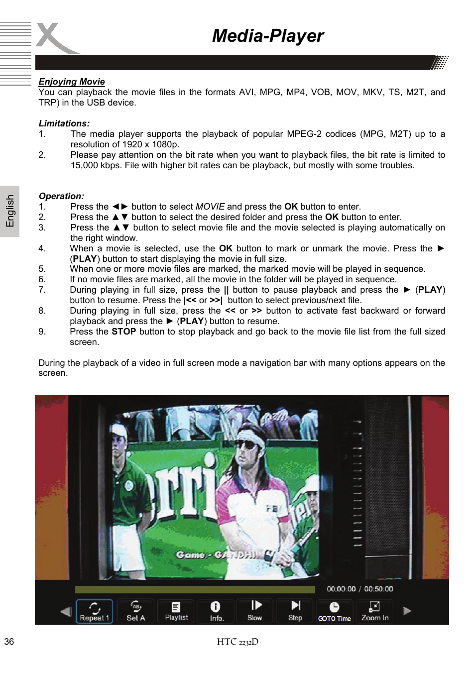 Media-player | Xoro HTC 2232D User Manual | Page 102 / 198