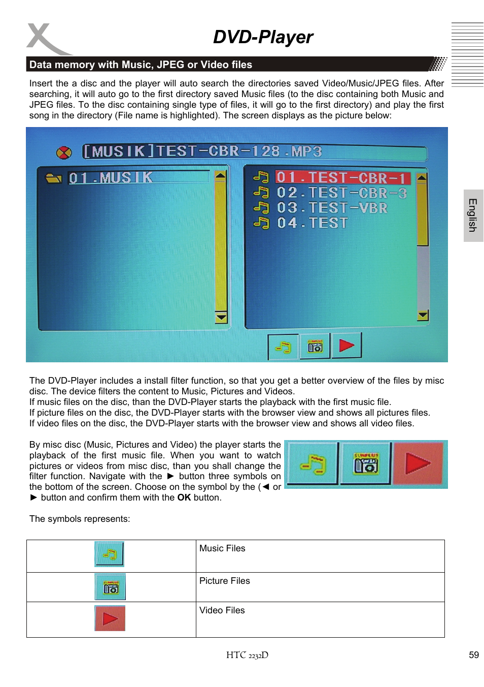 Dvd-player | Xoro HTC 2232D User Manual | Page 125 / 198