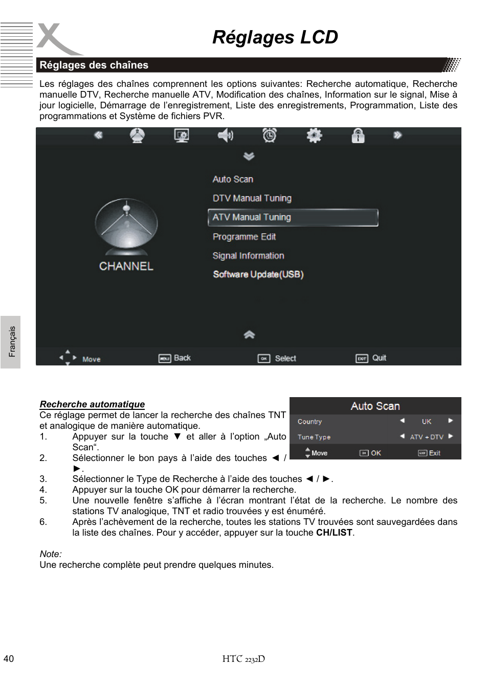 Réglages lcd | Xoro HTC 2232D User Manual | Page 170 / 198