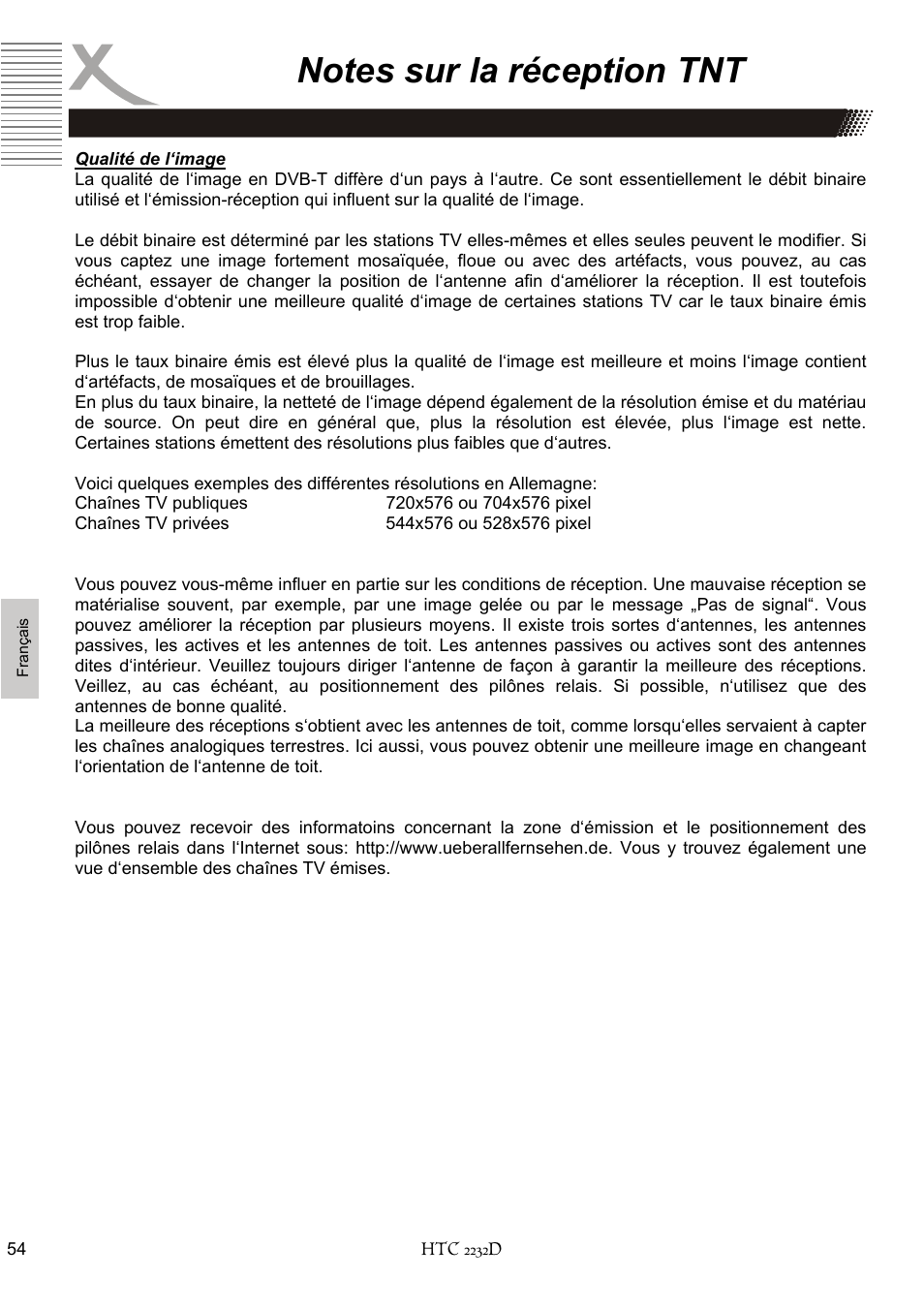 Xoro HTC 2232D User Manual | Page 184 / 198