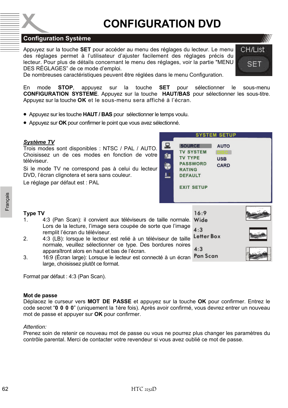 Configuration dvd | Xoro HTC 2232D User Manual | Page 192 / 198