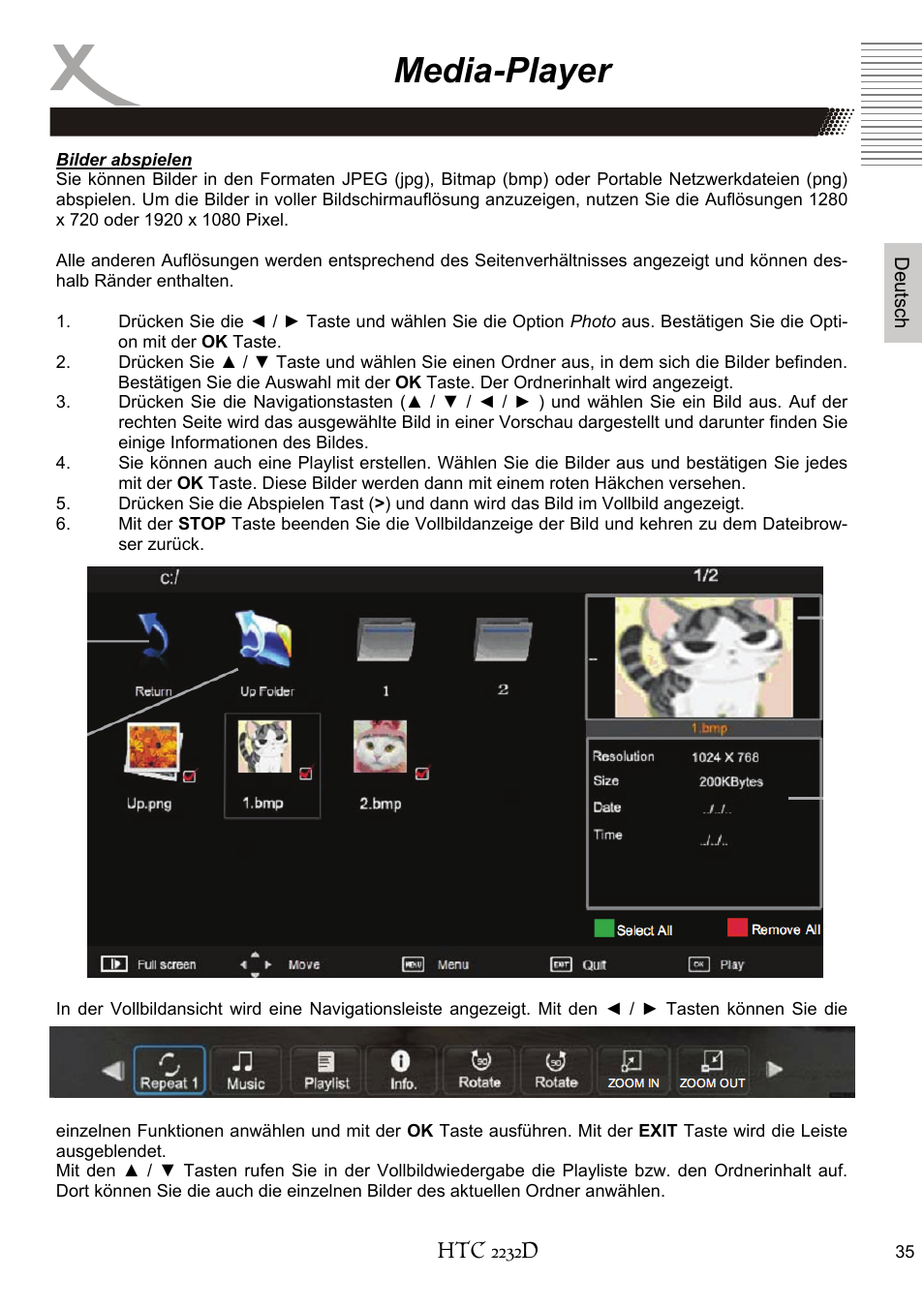 Media-player | Xoro HTC 2232D User Manual | Page 35 / 198