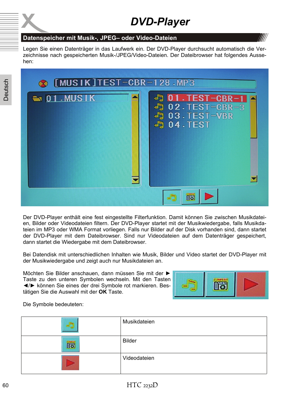 Dvd-player | Xoro HTC 2232D User Manual | Page 60 / 198