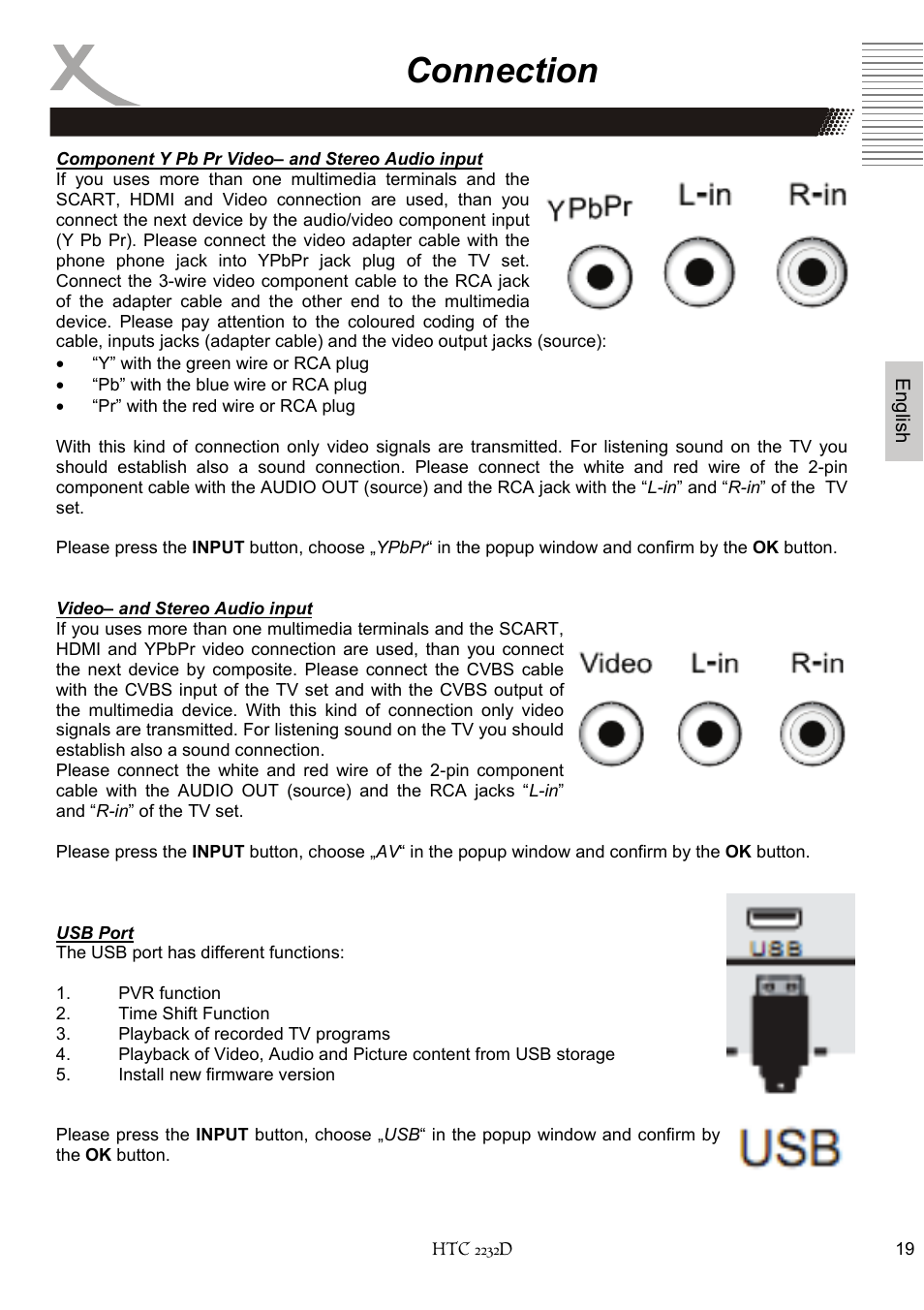Connection | Xoro HTC 2232D User Manual | Page 85 / 198