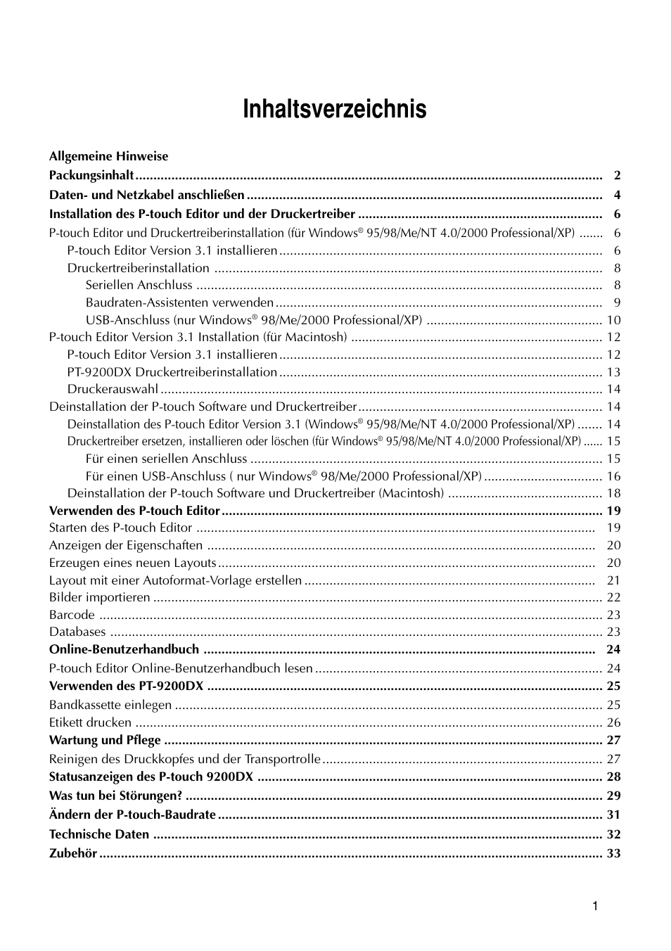 Brother PT-9200DX User Manual | Page 81 / 232