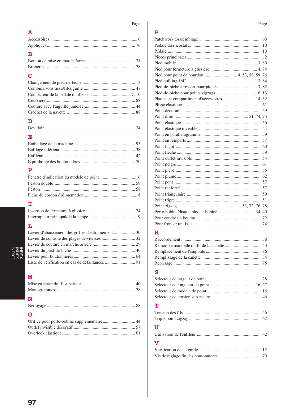Brother PS-3100 3700 User Manual | Page 109 / 111