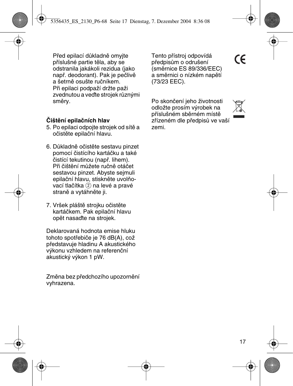 Braun 2120 Silk-épil EverSoft User Manual | Page 16 / 62