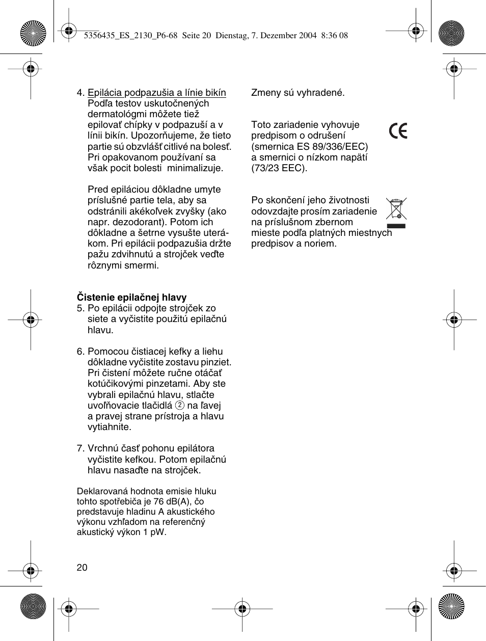 Braun 2120 Silk-épil EverSoft User Manual | Page 19 / 62