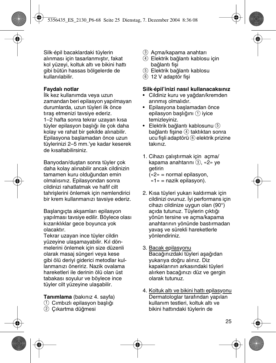 Braun 2120 Silk-épil EverSoft User Manual | Page 24 / 62