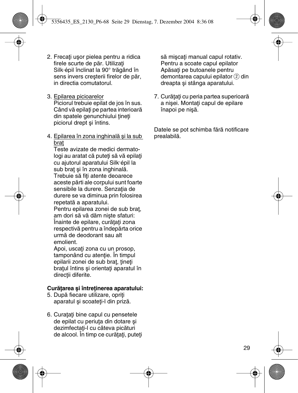Braun 2120 Silk-épil EverSoft User Manual | Page 28 / 62
