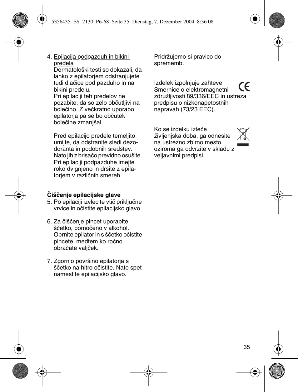 Braun 2120 Silk-épil EverSoft User Manual | Page 34 / 62