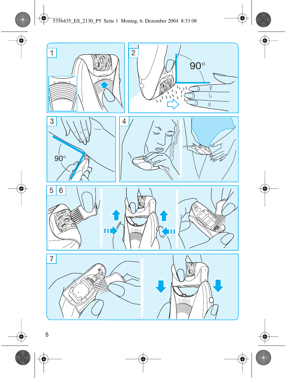 Braun 2120 Silk-épil EverSoft User Manual | Page 4 / 62