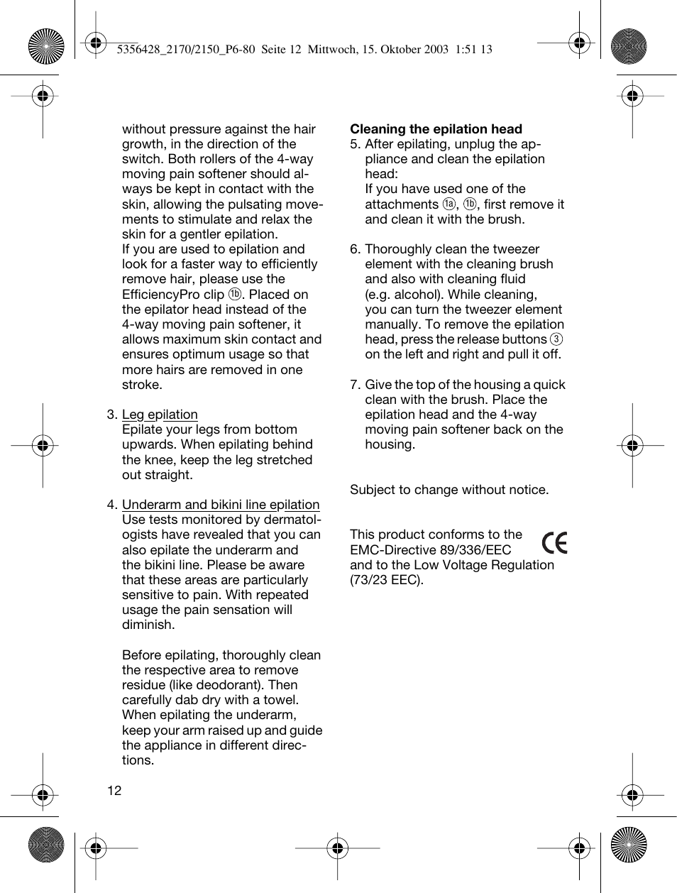 Braun 2150 Silk-épil EverSoft User Manual | Page 11 / 76