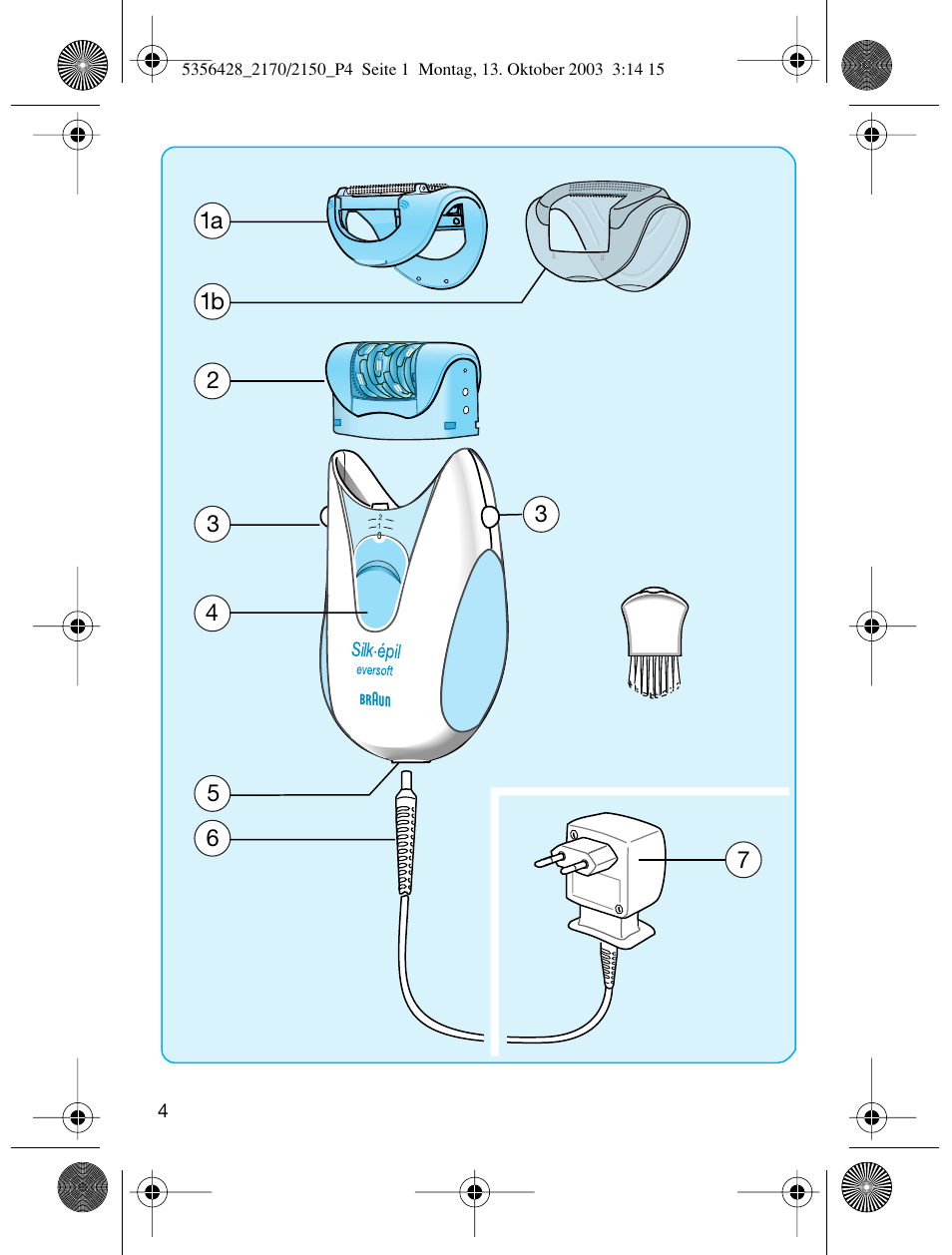 Braun 2150 Silk-épil EverSoft User Manual | Page 3 / 76