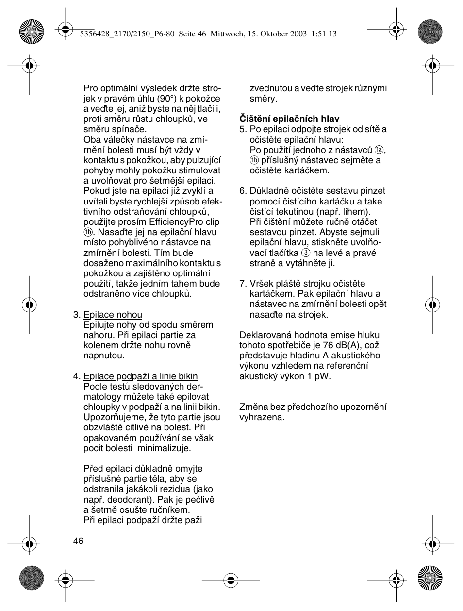 Braun 2150 Silk-épil EverSoft User Manual | Page 45 / 76