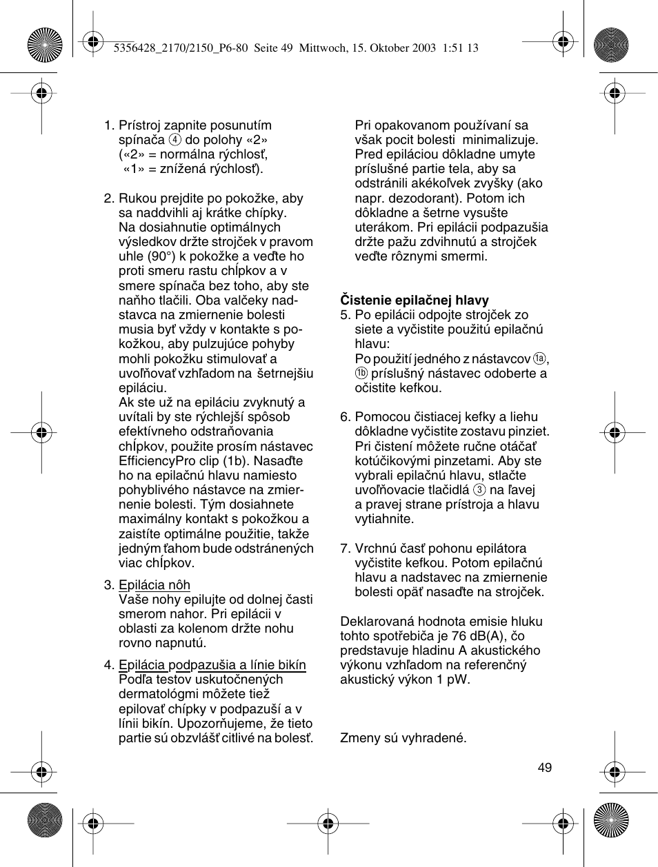 Braun 2150 Silk-épil EverSoft User Manual | Page 48 / 76
