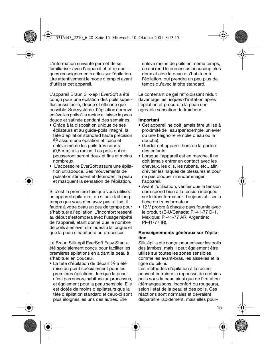 Braun 2270 Silk-épil EverSoft User Manual | Page 14 / 25