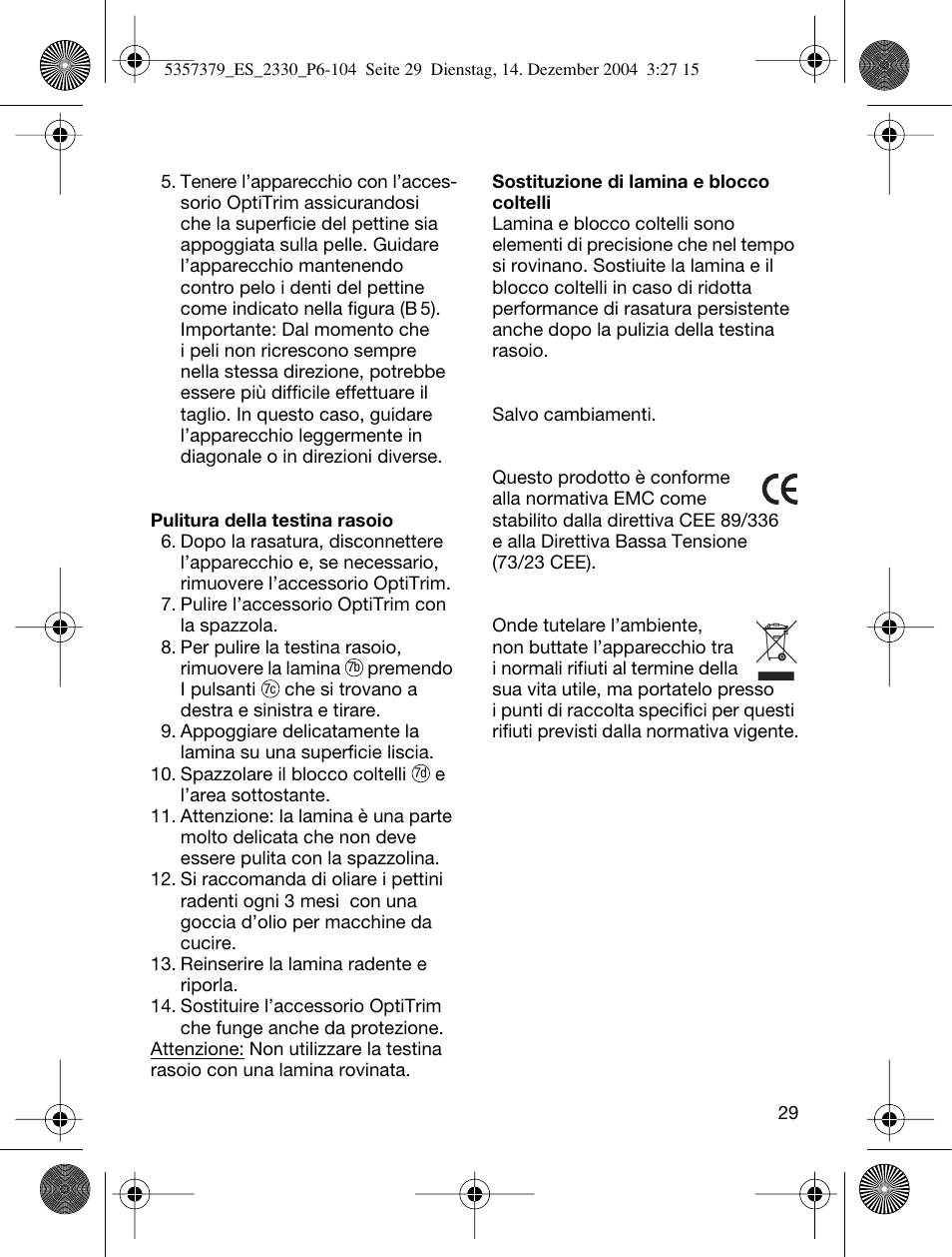 Braun 2330 Silk-épil EverSoft User Manual | Page 29 / 94