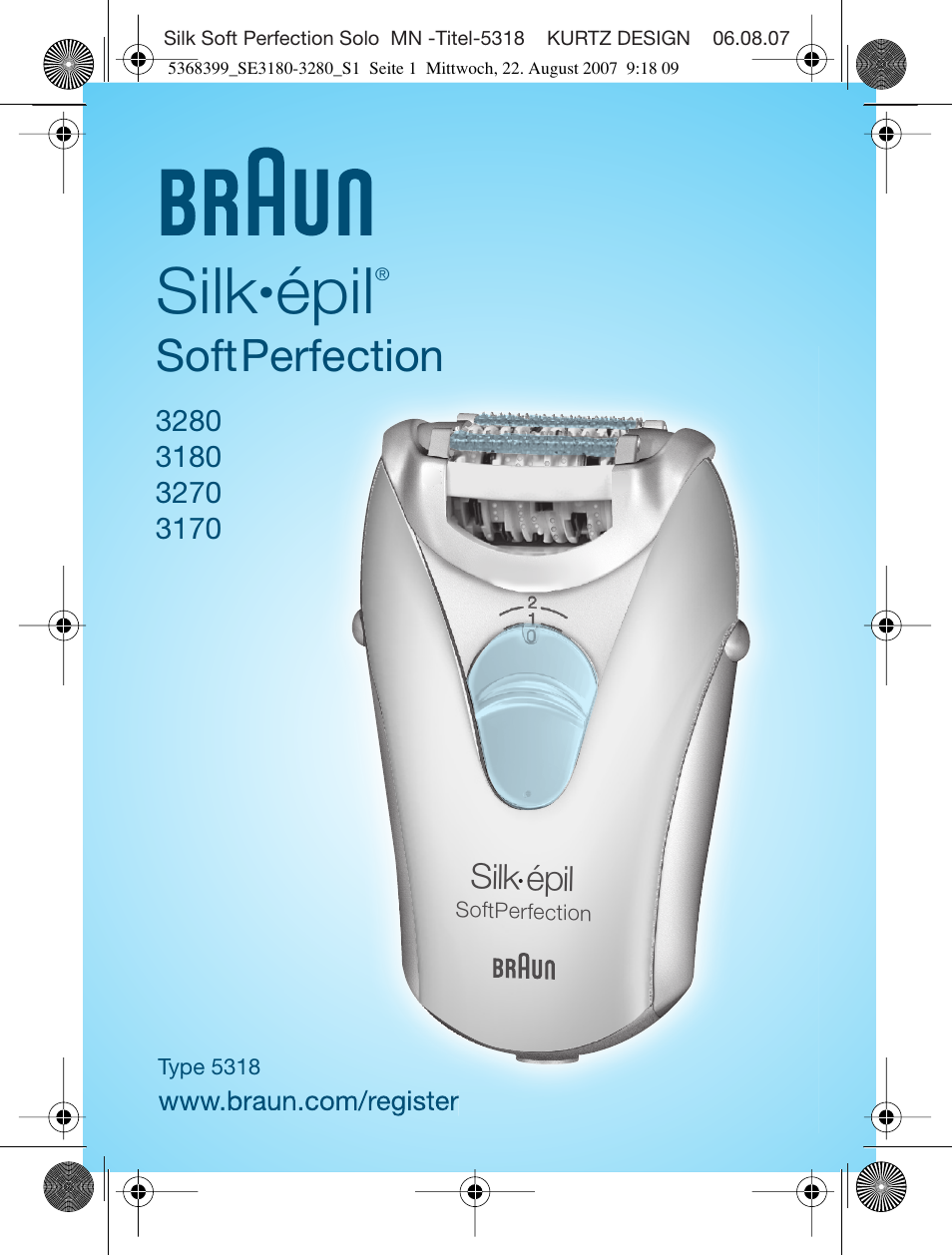 Braun 3170 Silk-épil SoftPerfection User Manual | 51 pages
