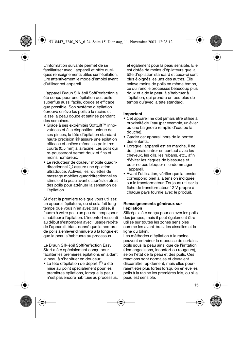 Braun 3240 Silk-épil SoftPerfection Easy Start User Manual | Page 14 / 23