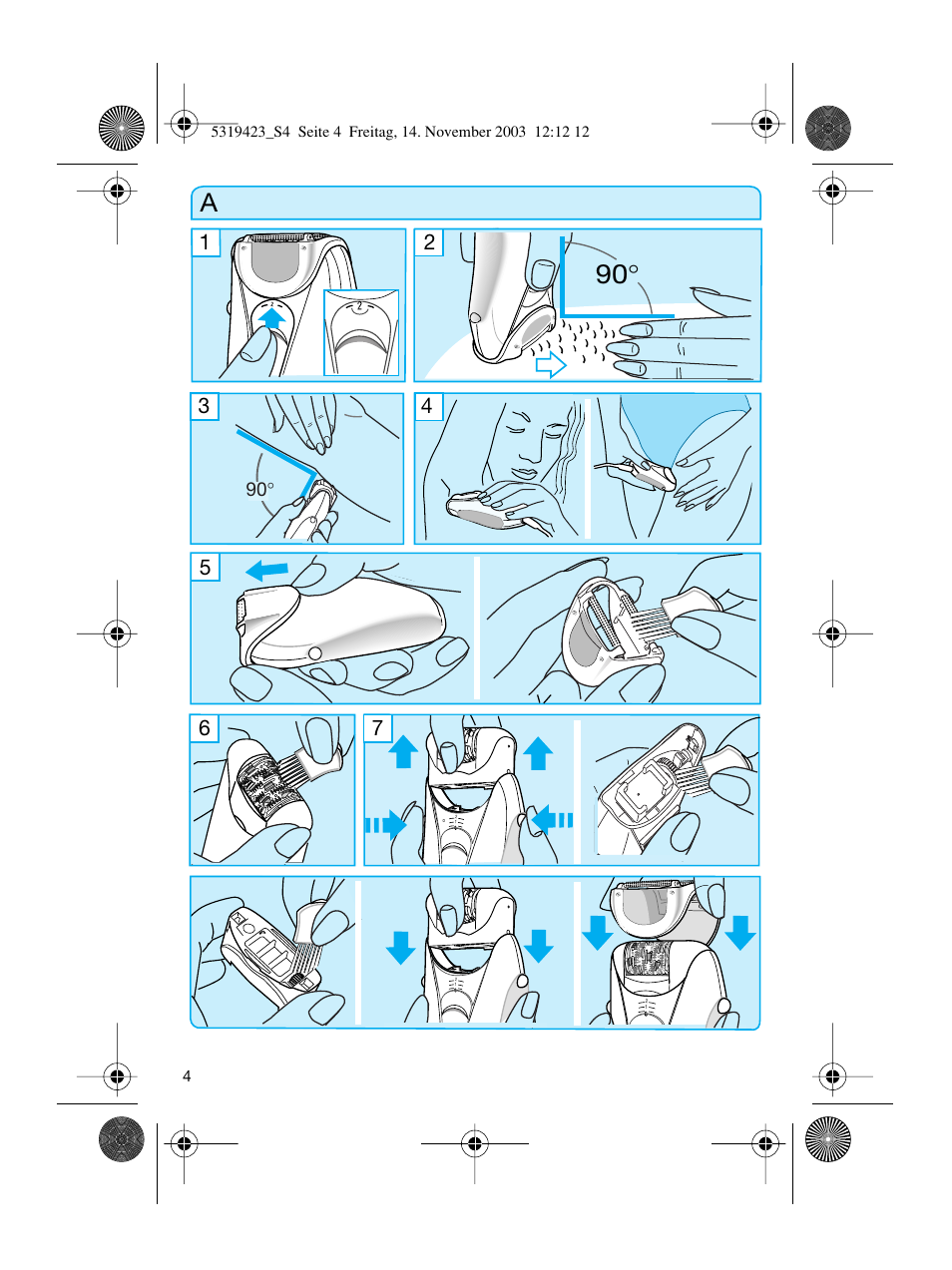 Braun 3390 Silk-épil SoftPerfection User Manual | Page 4 / 89