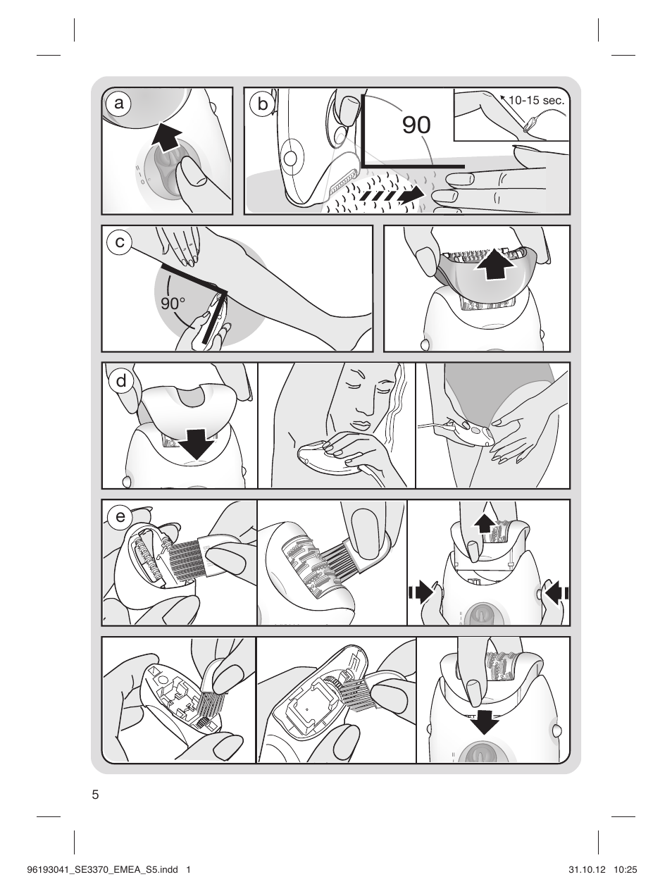 96193041_se3370_emea_s5, Ab d e | Braun 3170 Silk-épil 3 User Manual | Page 4 / 90