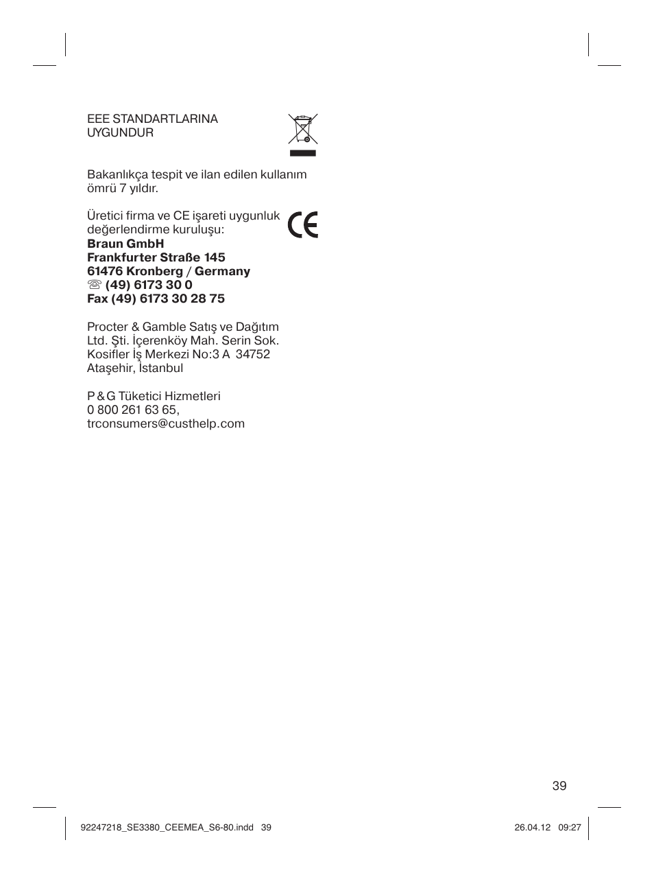 Braun 3380-5320 Silk-épil 3 User Manual | Page 38 / 76