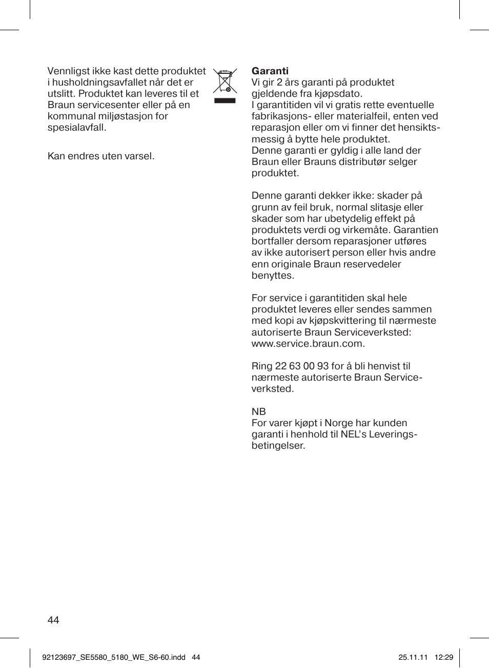 Braun 5185-5340 Silk-épil 5 User Manual | Page 43 / 56