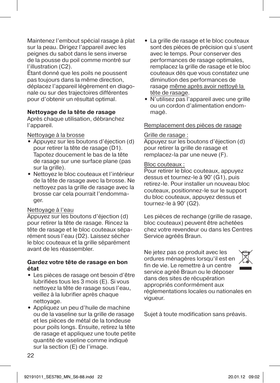 Braun 5780 Silk-épil 5 User Manual | Page 22 / 86