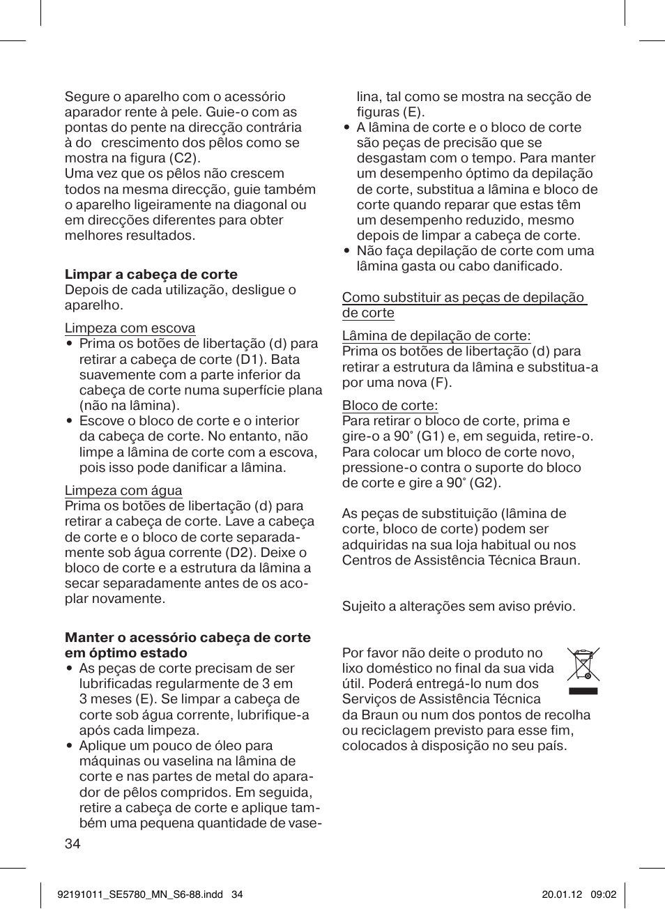 Braun 5780 Silk-épil 5 User Manual | Page 34 / 86
