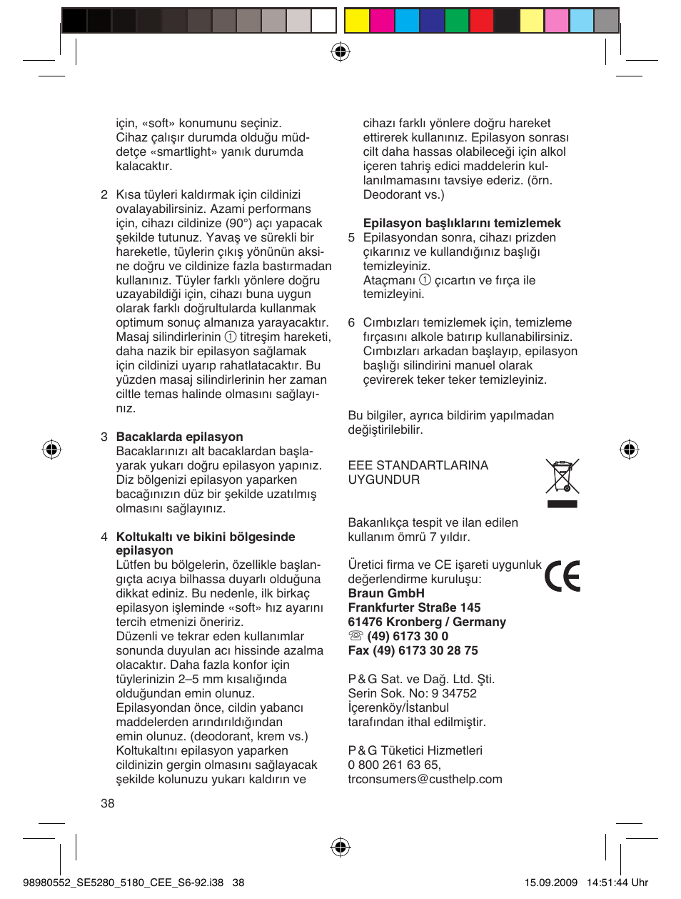 Braun 5180 Silk-épil 5  RU User Manual | Page 37 / 89