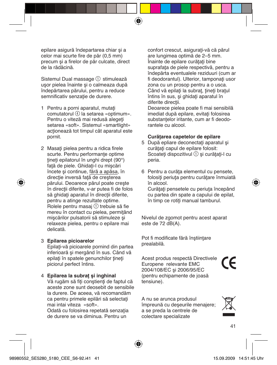 Braun 5180 Silk-épil 5  RU User Manual | Page 40 / 89
