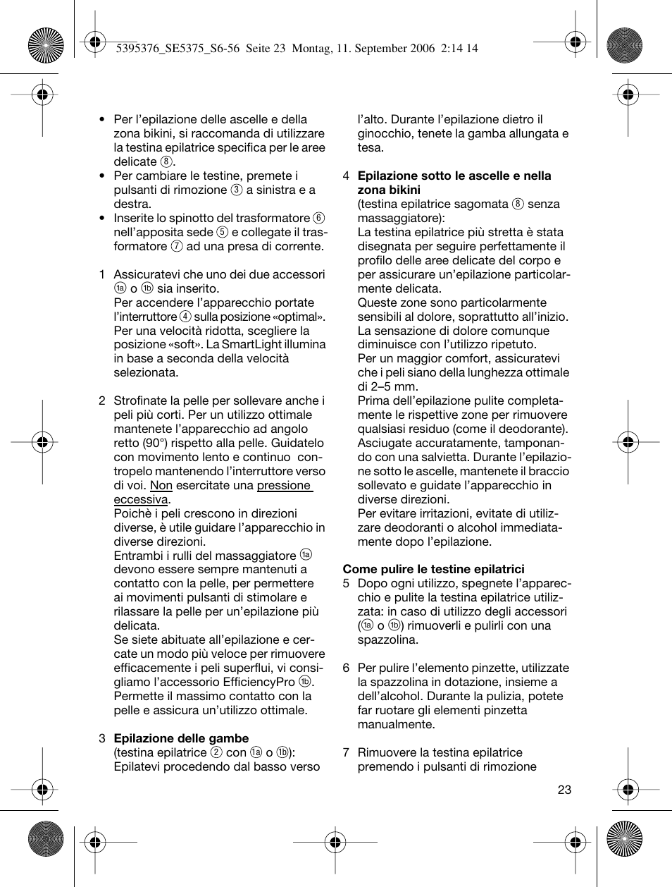 Braun 5375 Silk-épil Xelle User Manual | Page 22 / 55