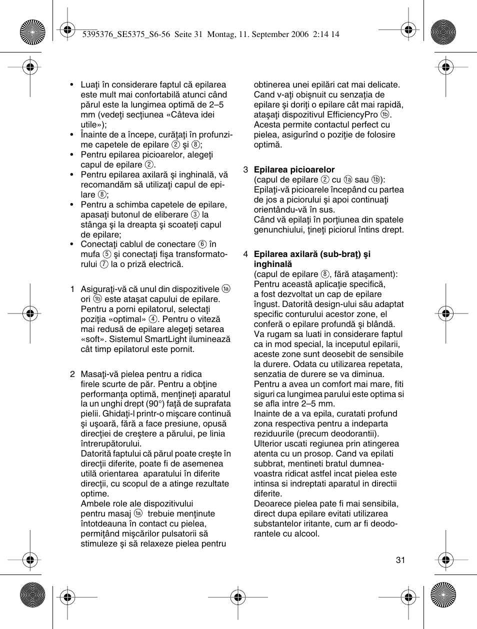 Braun 5375 Silk-épil Xelle User Manual | Page 30 / 55