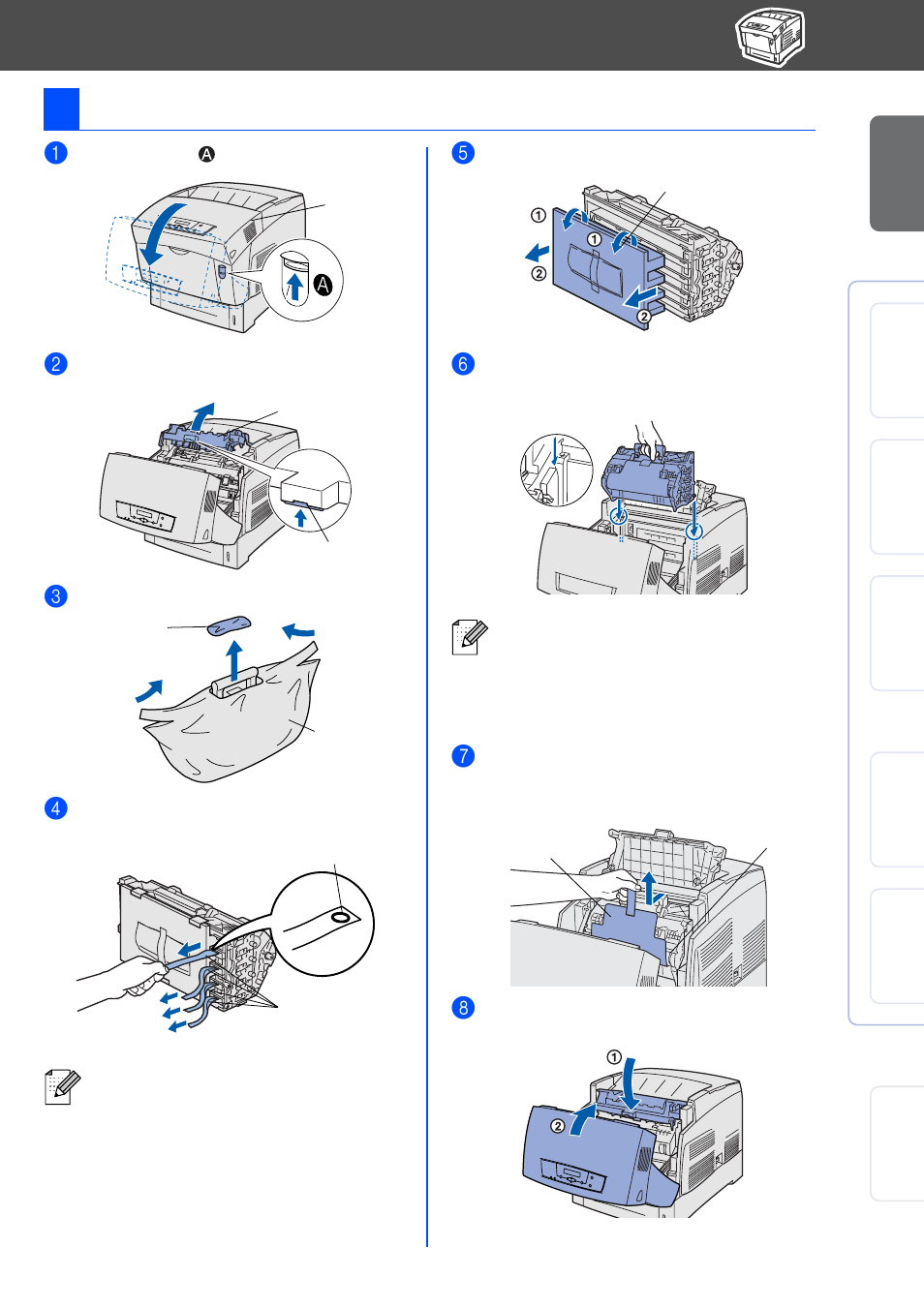 Install the print head cartridge, 2install the print head cartridge | Brother HL-4200CN User Manual | Page 14 / 41