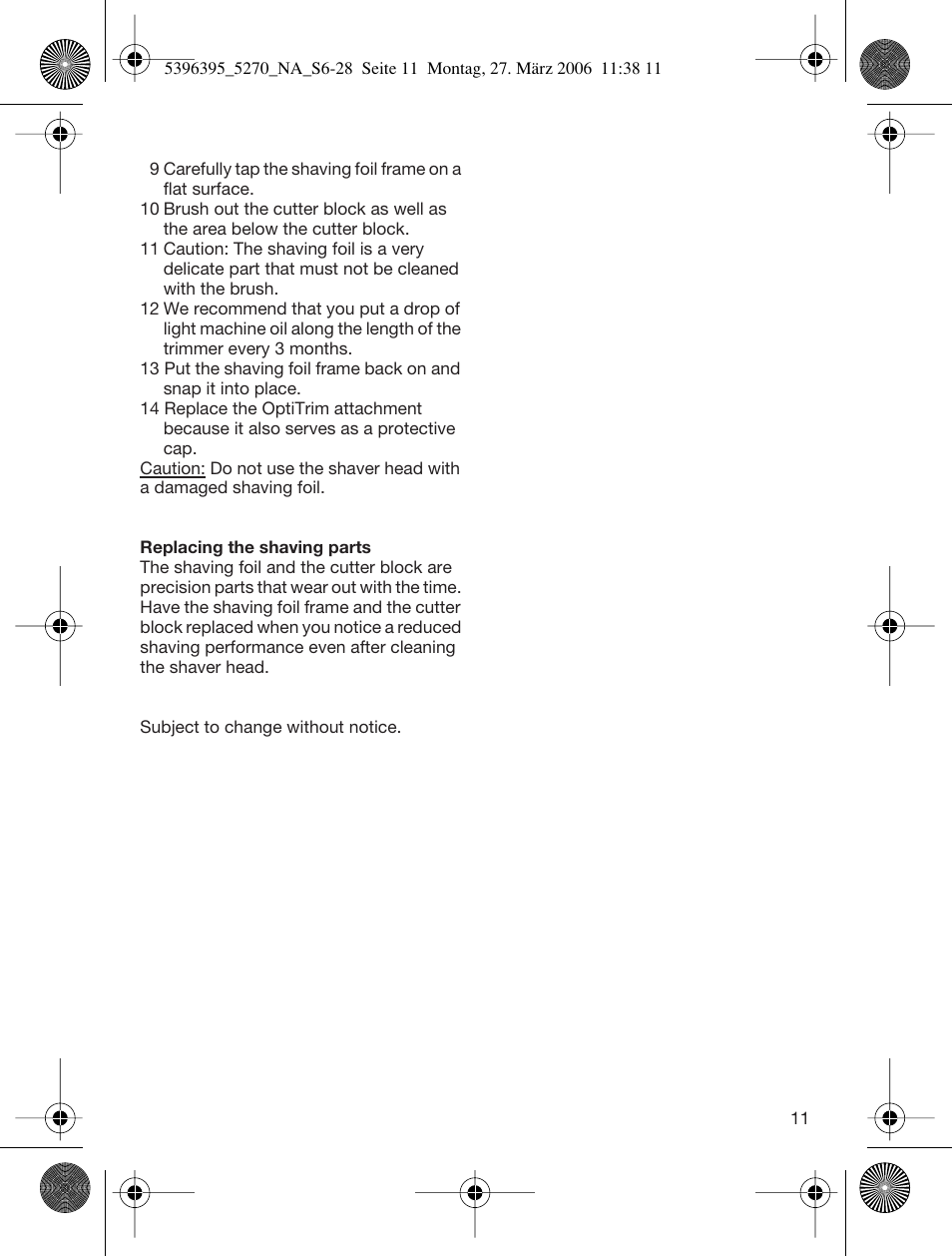 Braun 5270-5396 Silk-épil Xelle User Manual | Page 11 / 27