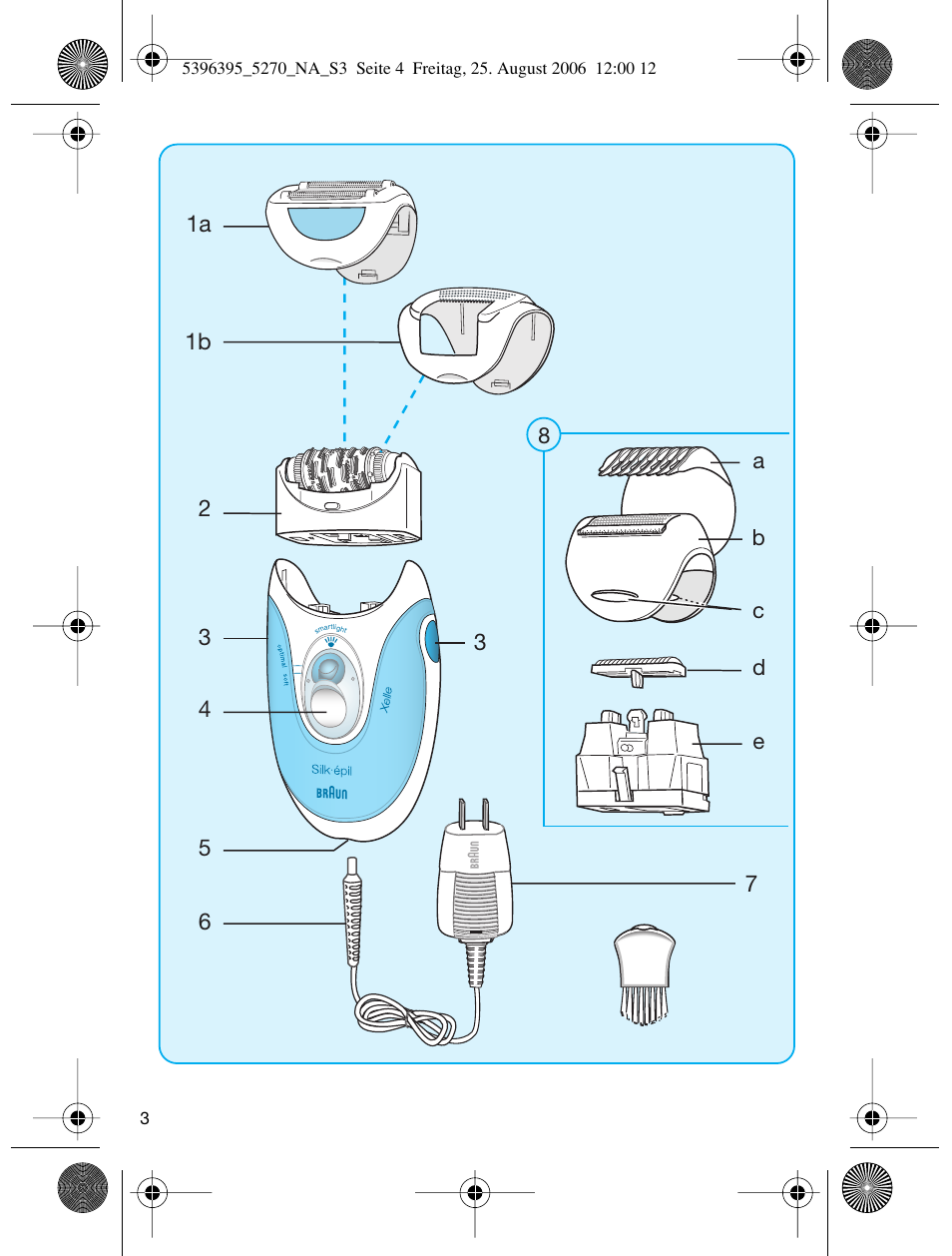 Braun 5270-5396 Silk-épil Xelle User Manual | Page 3 / 27