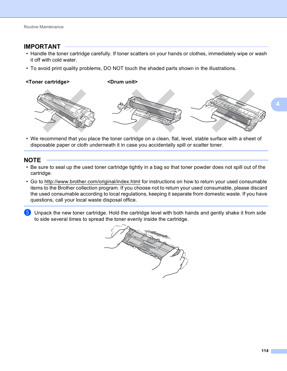 Important | Brother HL-3170CDW User Manual | Page 120 / 206