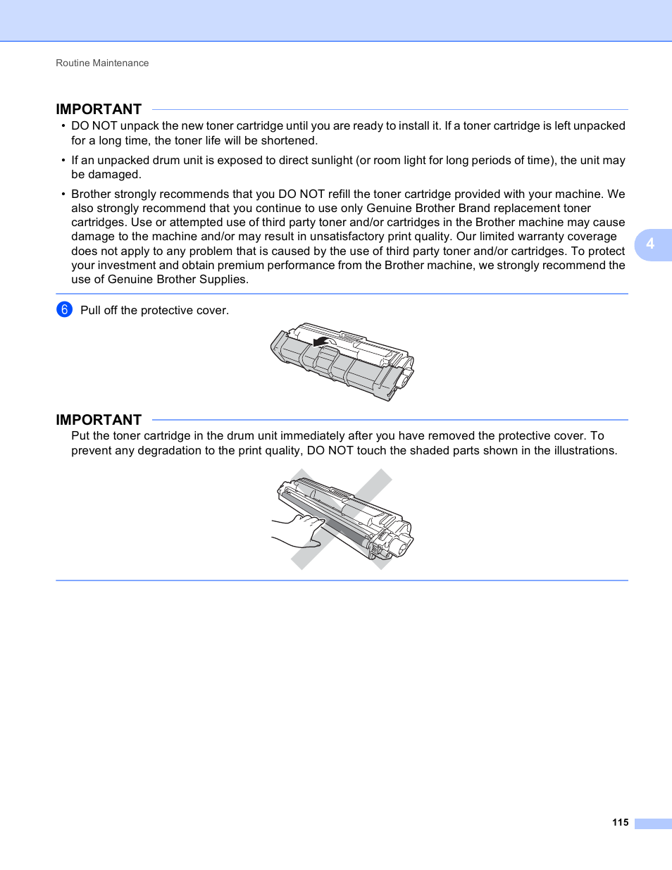 Important | Brother HL-3170CDW User Manual | Page 121 / 206