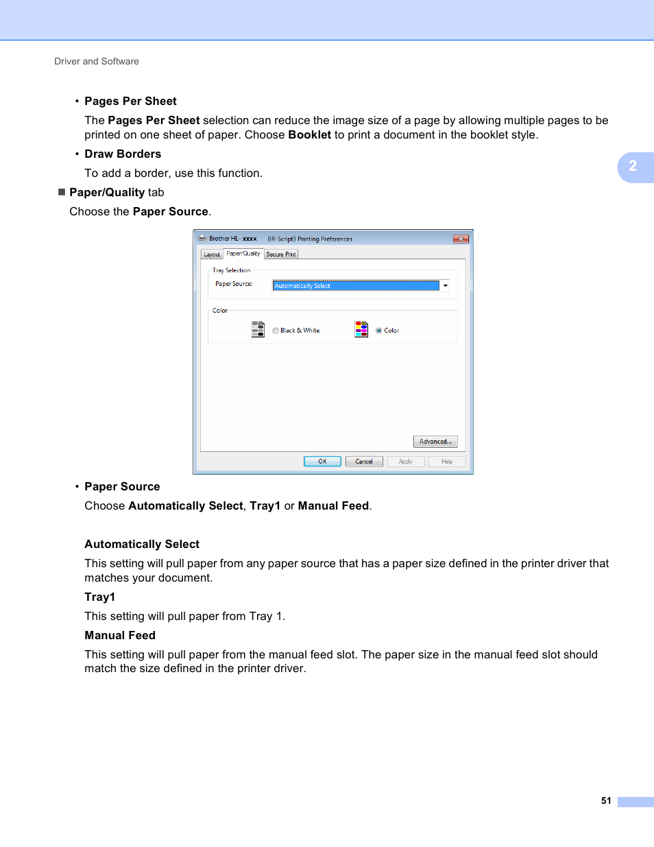 Brother HL-3170CDW User Manual | Page 57 / 206