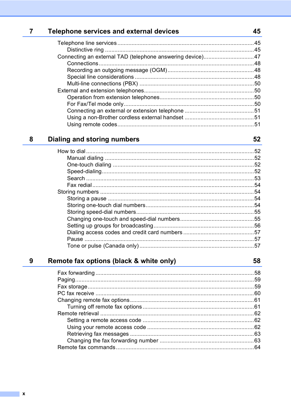 Brother MFC-9440CN User Manual | Page 12 / 247
