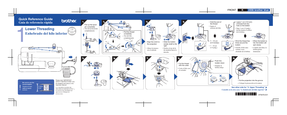 Brother JX2517 User Manual | 2 pages