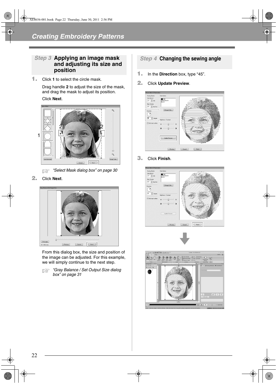 Creating embroidery patterns | Brother PE-DESIGN PLUS User Manual | Page 24 / 80