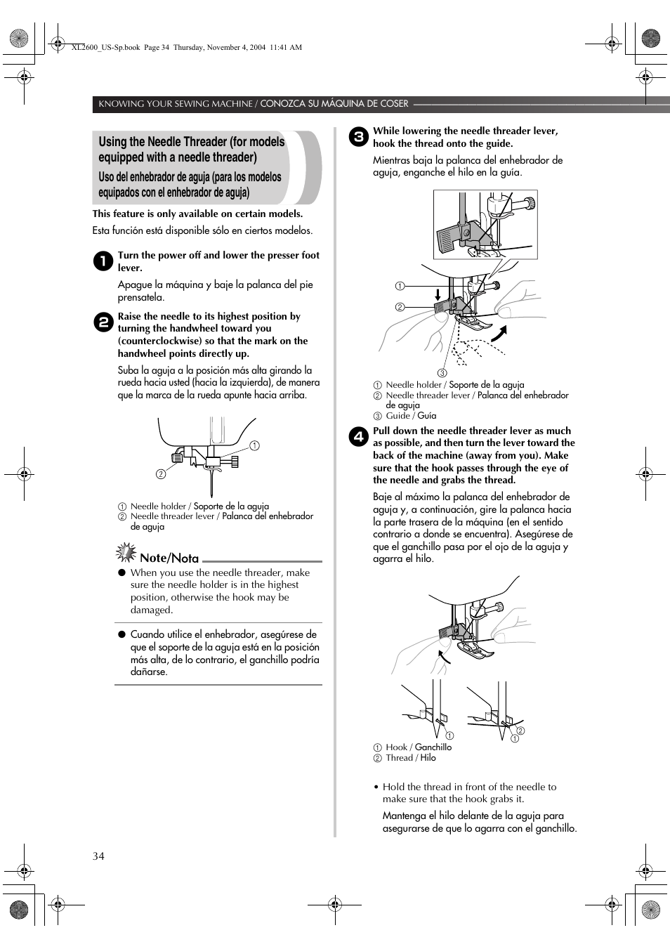 Brother XL 2600i User Manual | Page 35 / 82