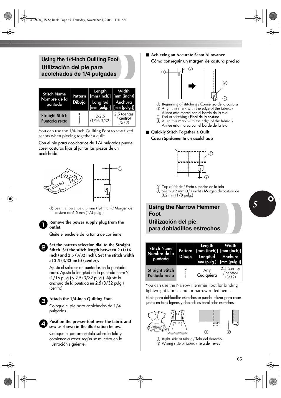 Brother XL 2600i User Manual | Page 66 / 82