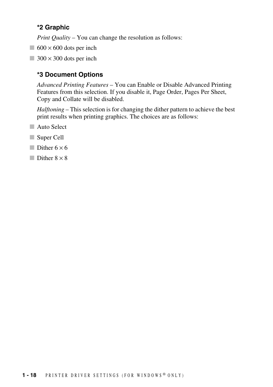 2 graphic, 3 document options, 2 graphic -18 *3 document options -18 | Brother FAX-3800 User Manual | Page 21 / 26